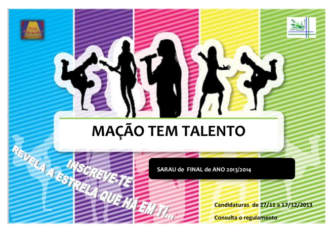 cartaz MAÇAO TALENTO